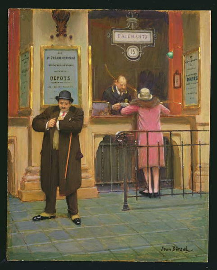 Detail of At my Aunt's by Jean Beraud