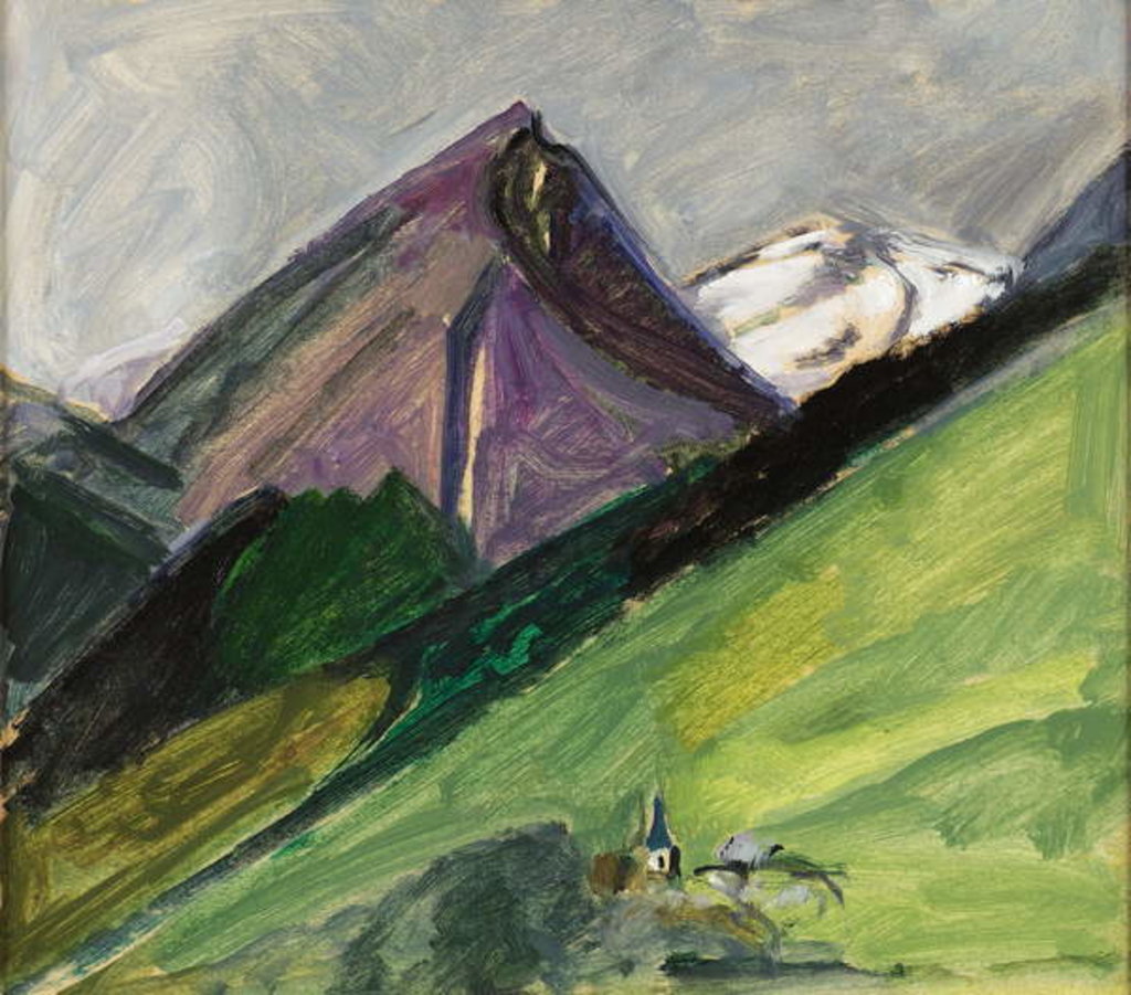 Detail of Eglise de montagne, c.1925, by Mildred Bendall