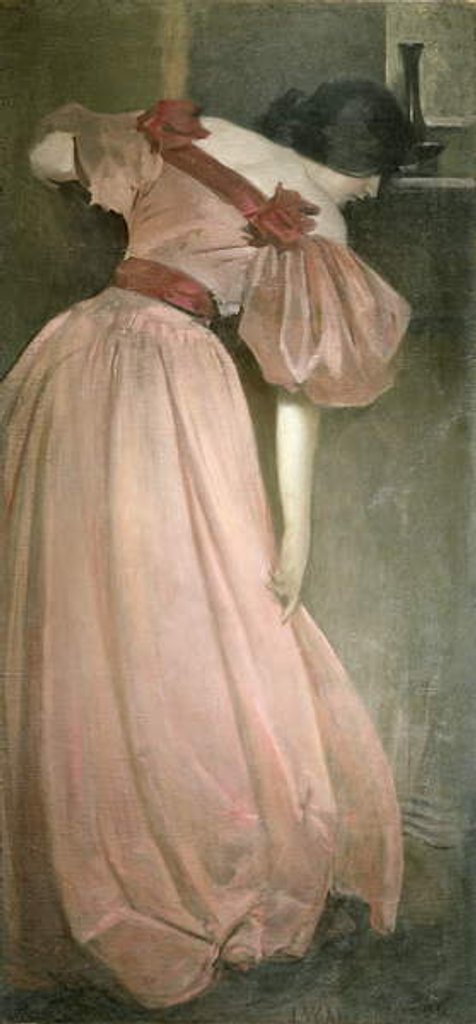 Detail of Portrait Study in Pink, 1896 by John White Alexander