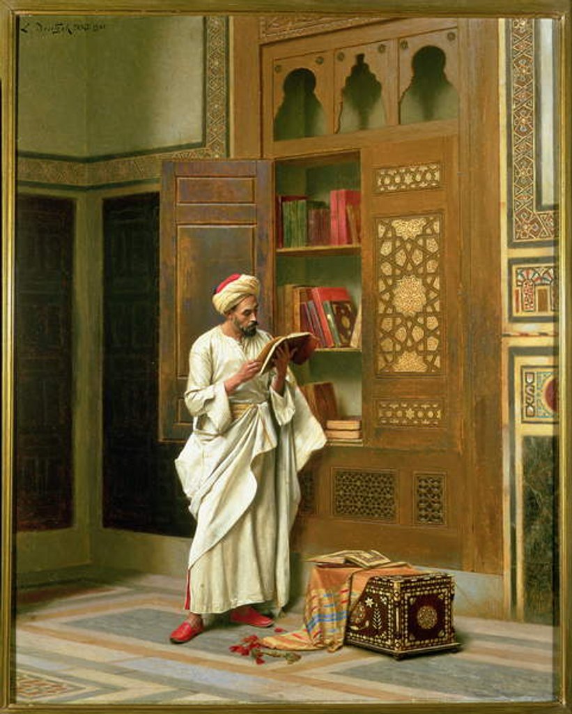 Detail of A Literary Research, 1901 by Ludwig Deutsch