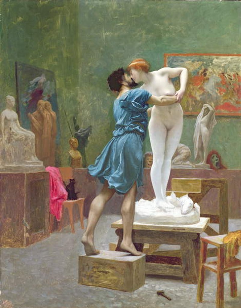 Detail of Pygmalion and Galatea, 19th century by Jean Leon Gerome