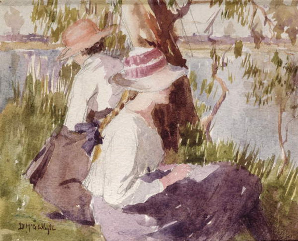 Detail of Study of Two Girls by Duncan McGregor Whyte