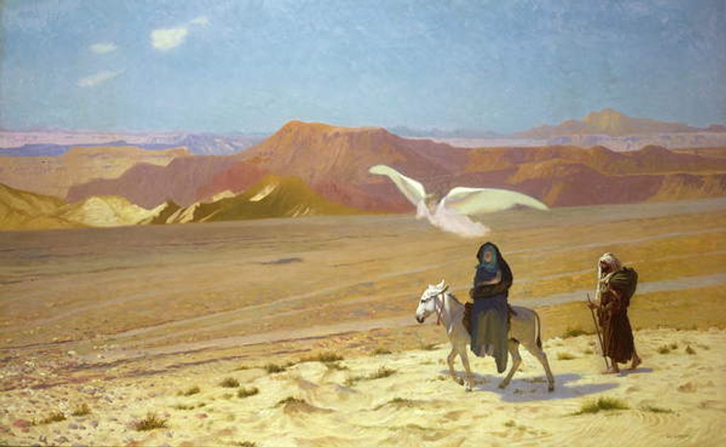 Detail of The Flight into Egypt by Jean Leon Gerome