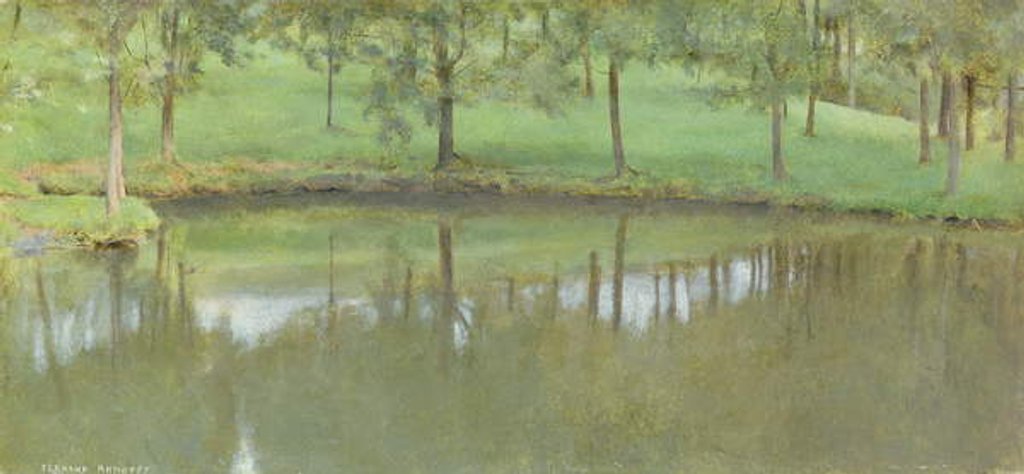 Detail of Fosset; Still Water, c.1894 by Fernand Khnopff