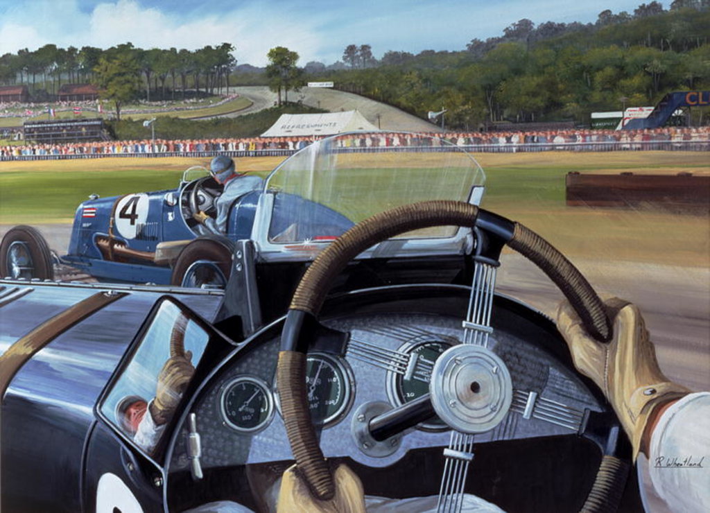 Detail of Brooklands - From the Hot Seat by Richard Wheatland