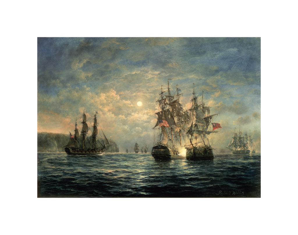 Detail of Engagement Between the 'Bonhomme Richard' and the 'Serapis' off Flamborough Head by Richard Willis