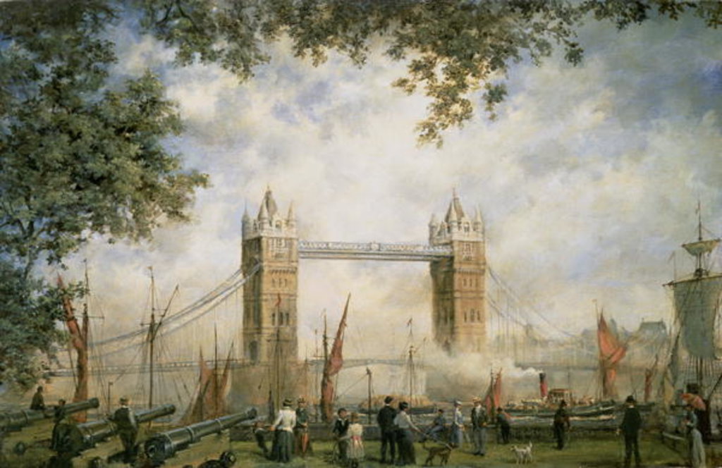 Detail of Tower Bridge: From the Tower of London by Richard Willis