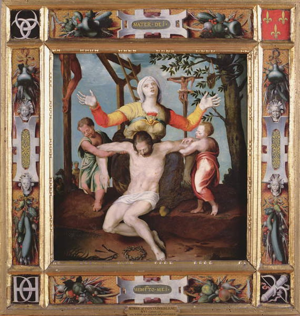 Detail of Pieta, Little Ante Room by Fontainebleau School