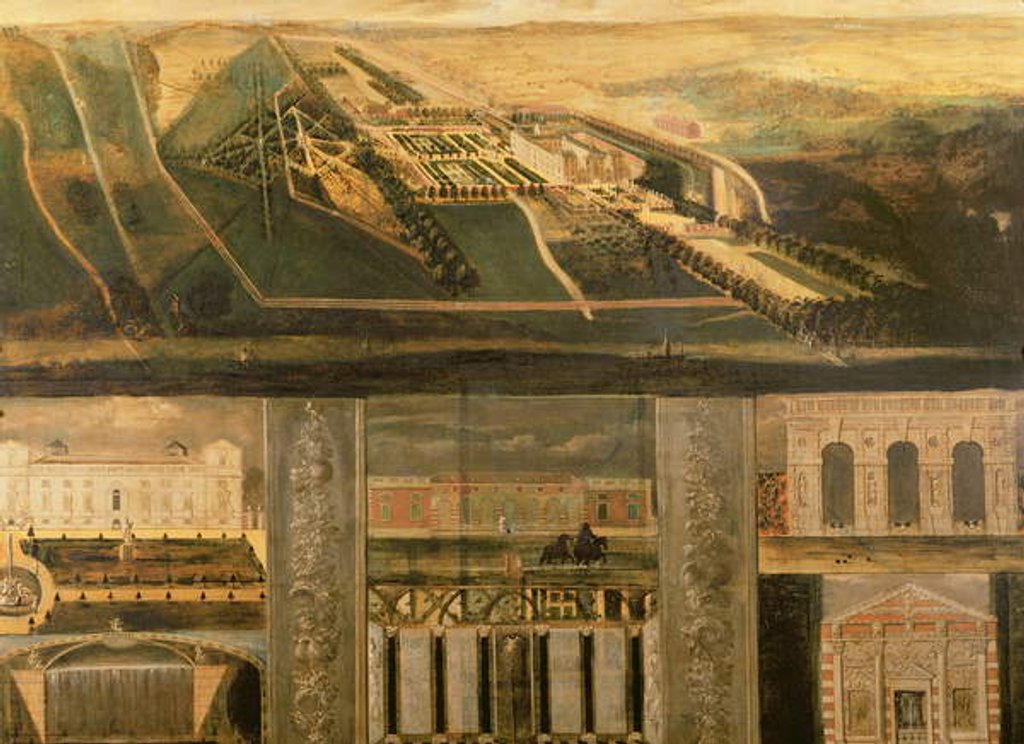 Detail of Topographical View of Wilton, c.1710 by Leonard Knyff