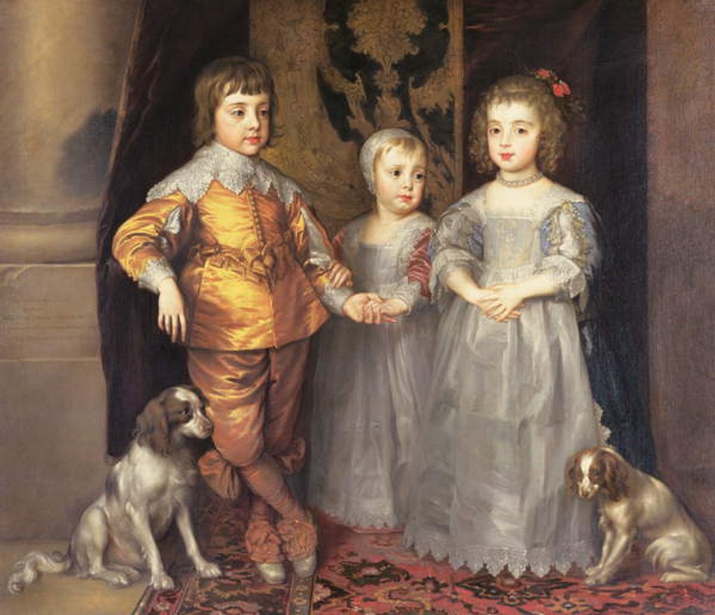 Detail of The Children of King Charles I of England and Queen Henrietta Maria, 1637 by Anthony van Dyck