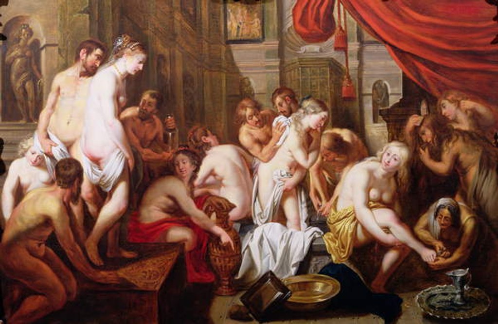 Detail of A Seraglio, or The Bath by Artus Wolffordt