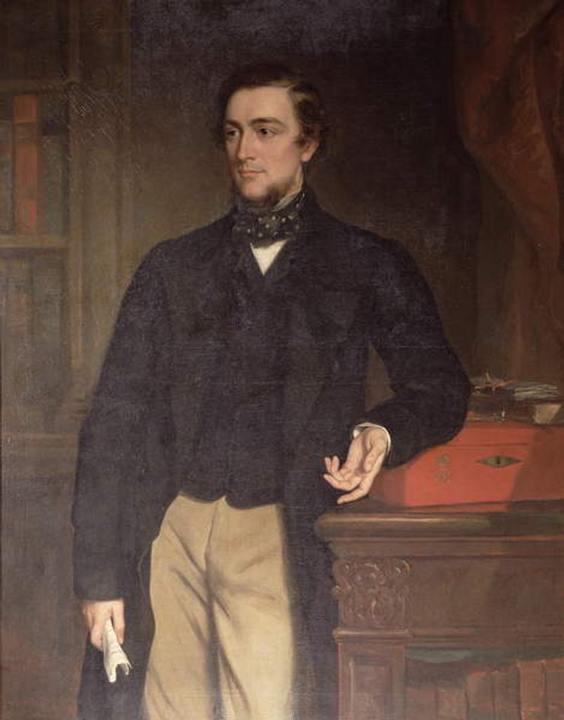 Detail of Sidney, Lord Herbert of Lea, 11th Earl of Pembroke by Francis Grant