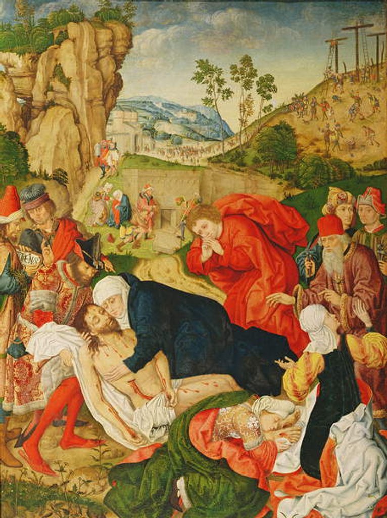 Detail of The Entombment, c.1500 by German School