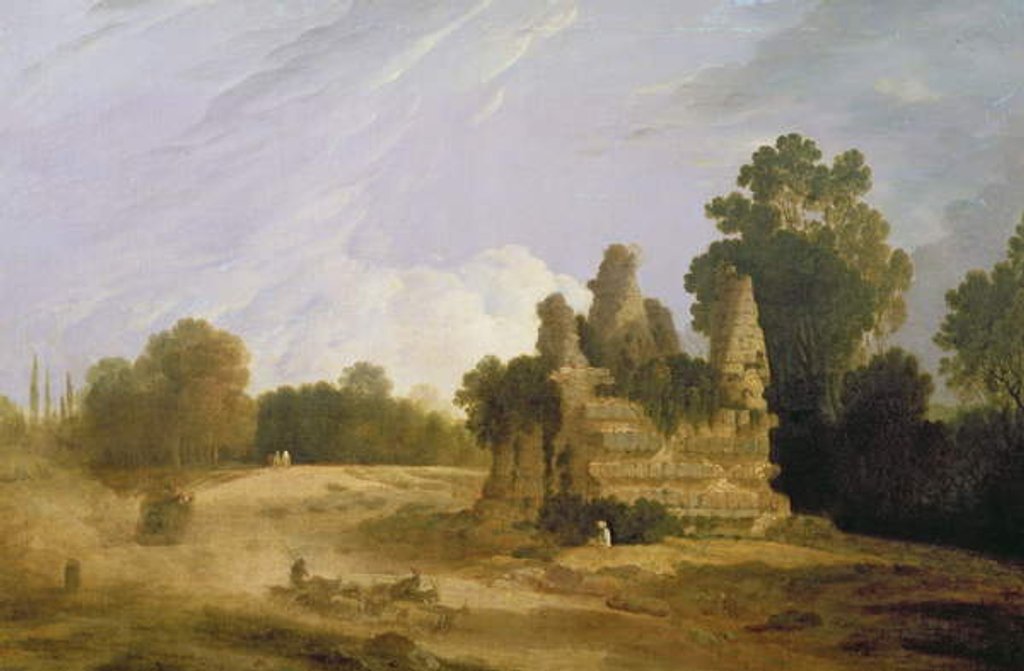 Detail of The Tomb of Horatii and Curatii by Francesco Zuccarelli