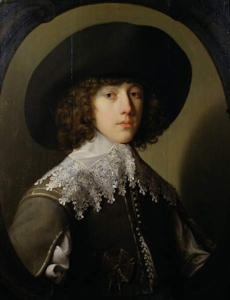 Detail of Prince Rupert nephew of King Charles I by Gerrit van Honthorst