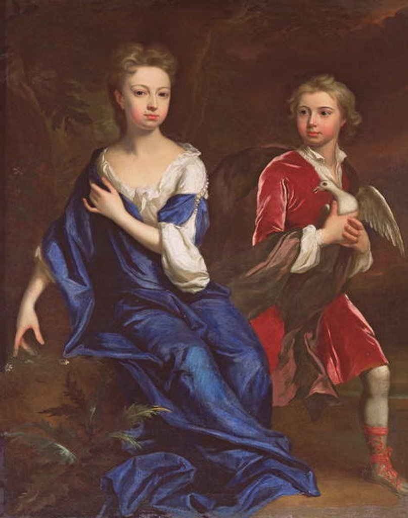 Detail of Lady Catherine and the Honourable Robert Herbert, c.1709-10 by Jonathan Richardson