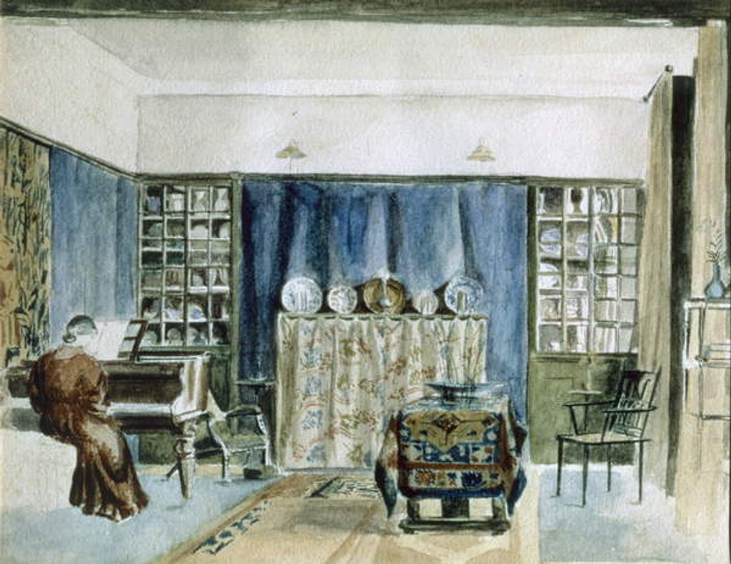 Detail of Interior of Kelmscott Manor by William Morris
