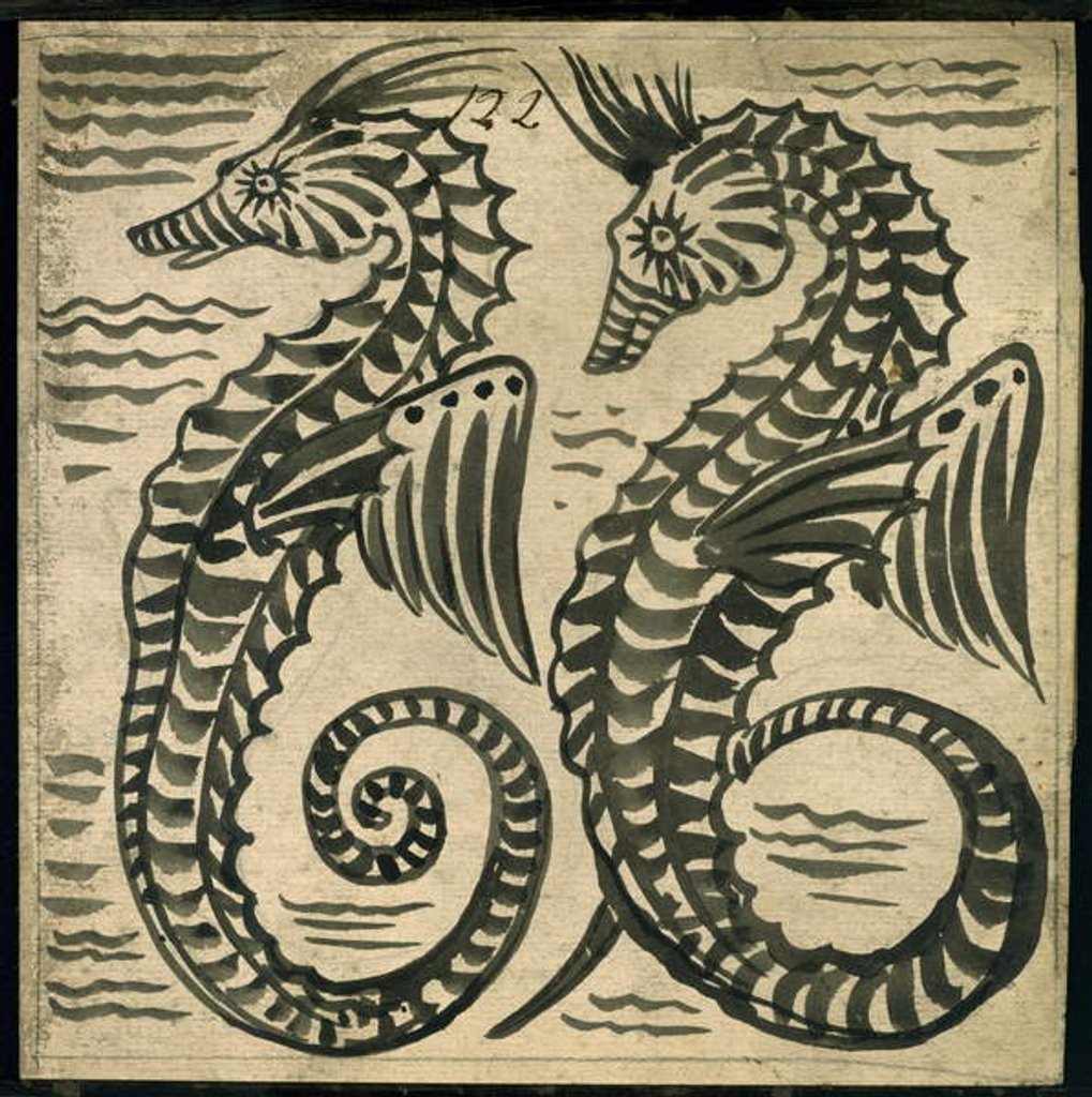 Detail of Sea-Horse by William De Morgan