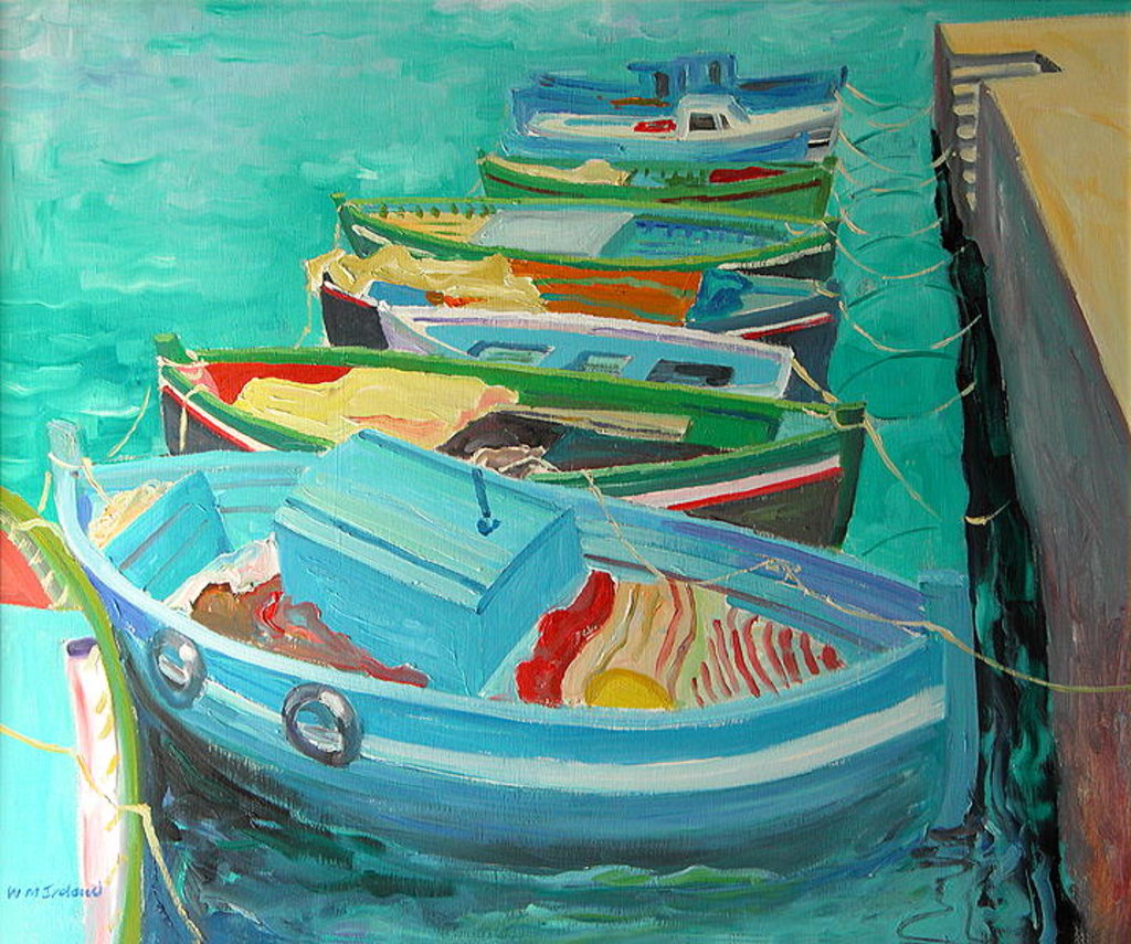 Detail of Blue Boats, 2003 by William Ireland