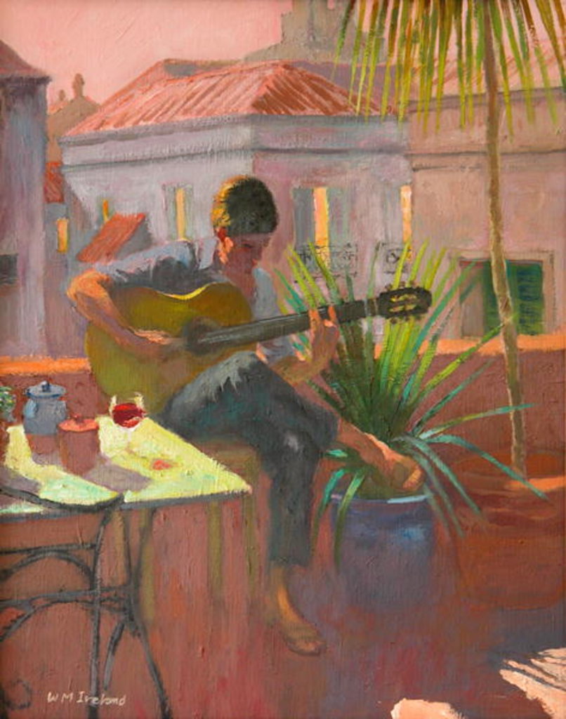 Detail of Evening Rooftop by William Ireland