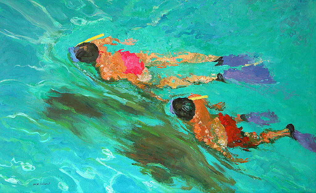 Detail of Snorkellers by William Ireland
