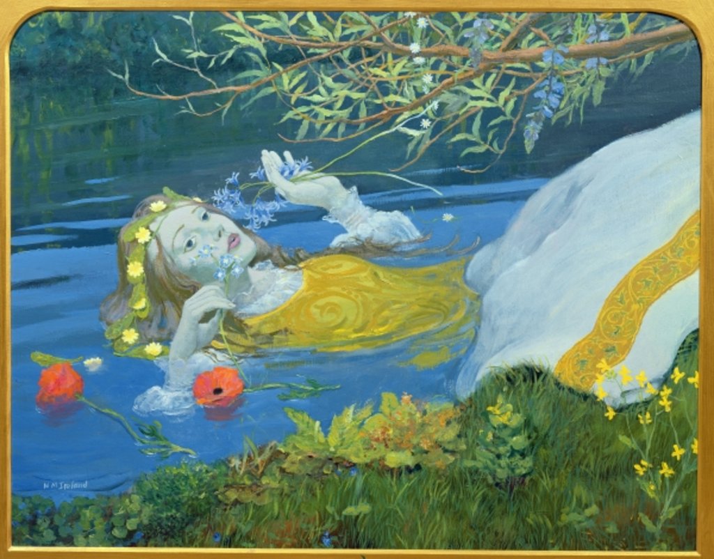 Detail of Ophelia by William Ireland