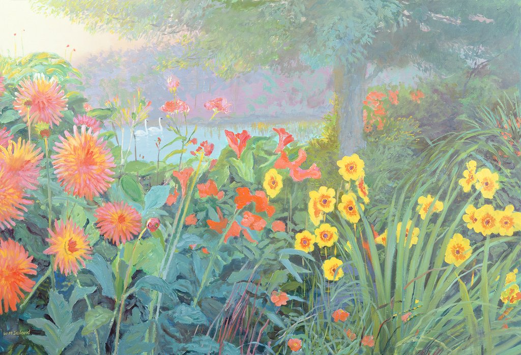 Detail of Swans by William Ireland