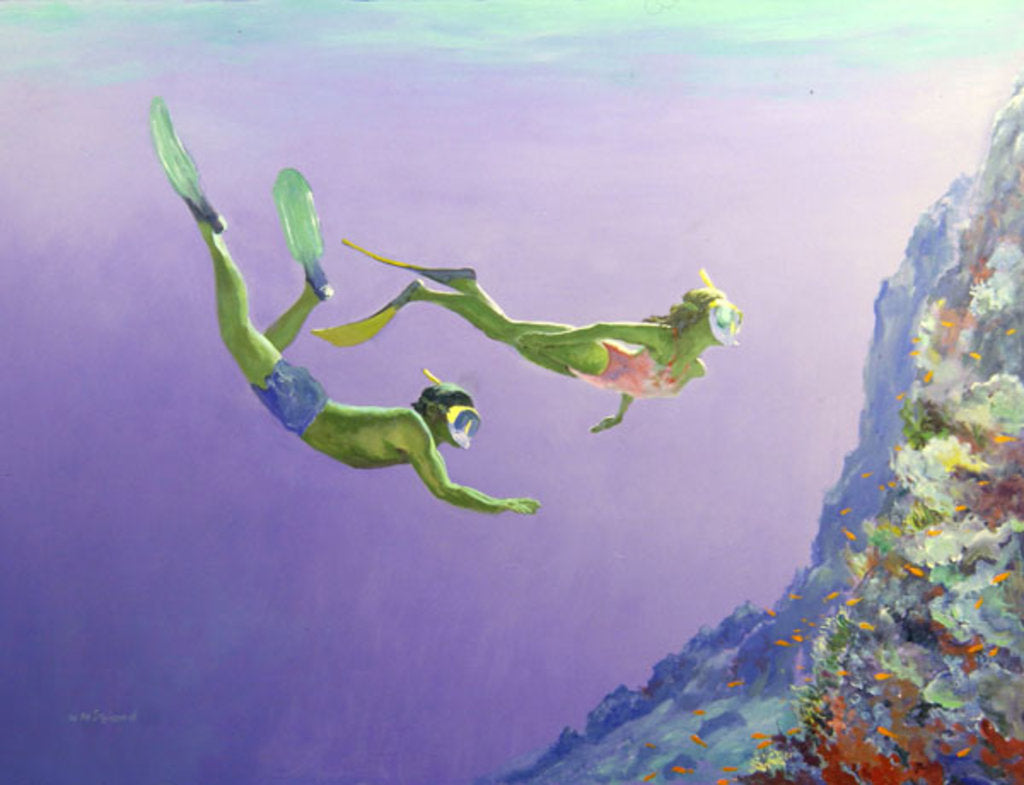 Detail of Snorklers by William Ireland