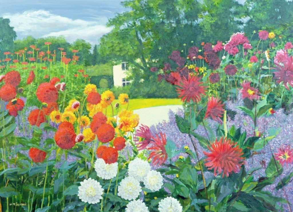 Detail of Garden and House by William Ireland