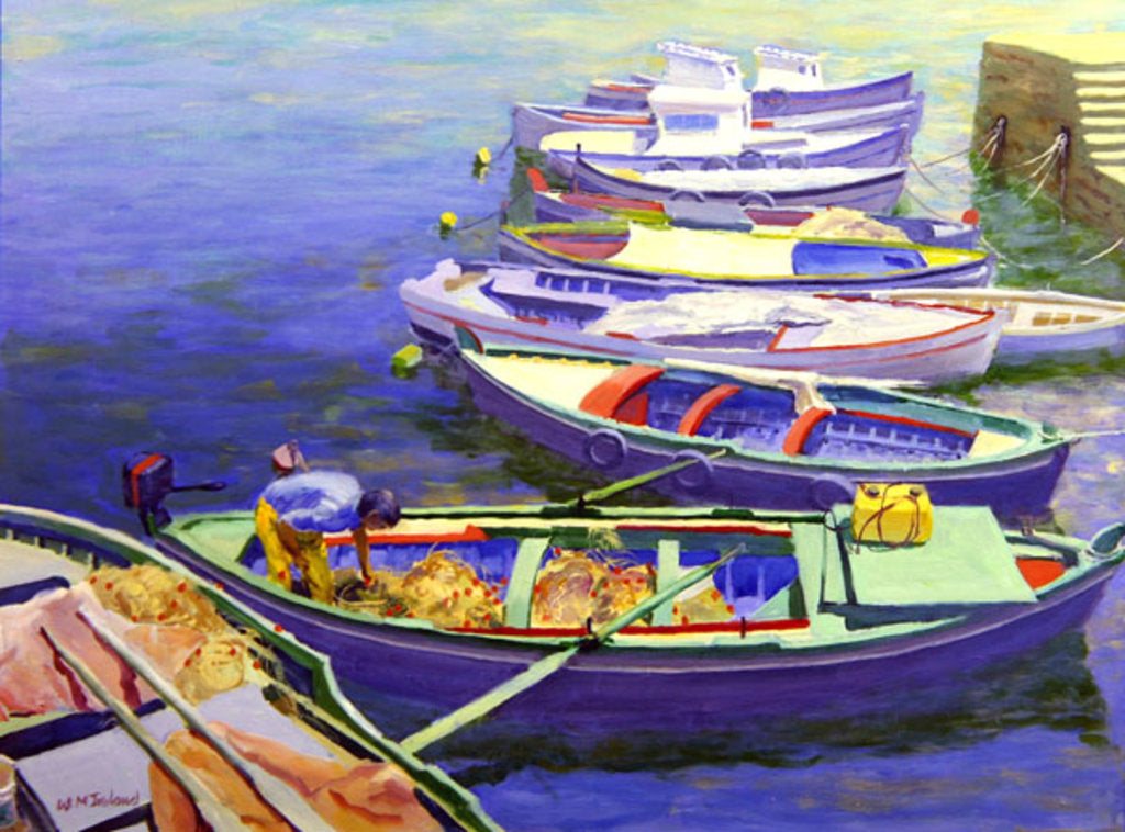 Detail of Fishing Boats by William Ireland