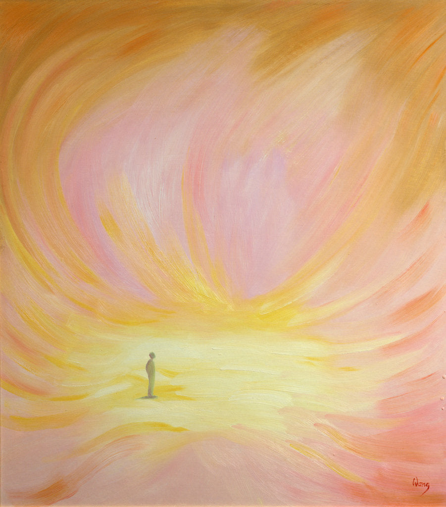 Detail of The soul purified through grace by prayer, penance and acts of charity is like a bright, beautiful chamber, 2001 by Elizabeth Wang