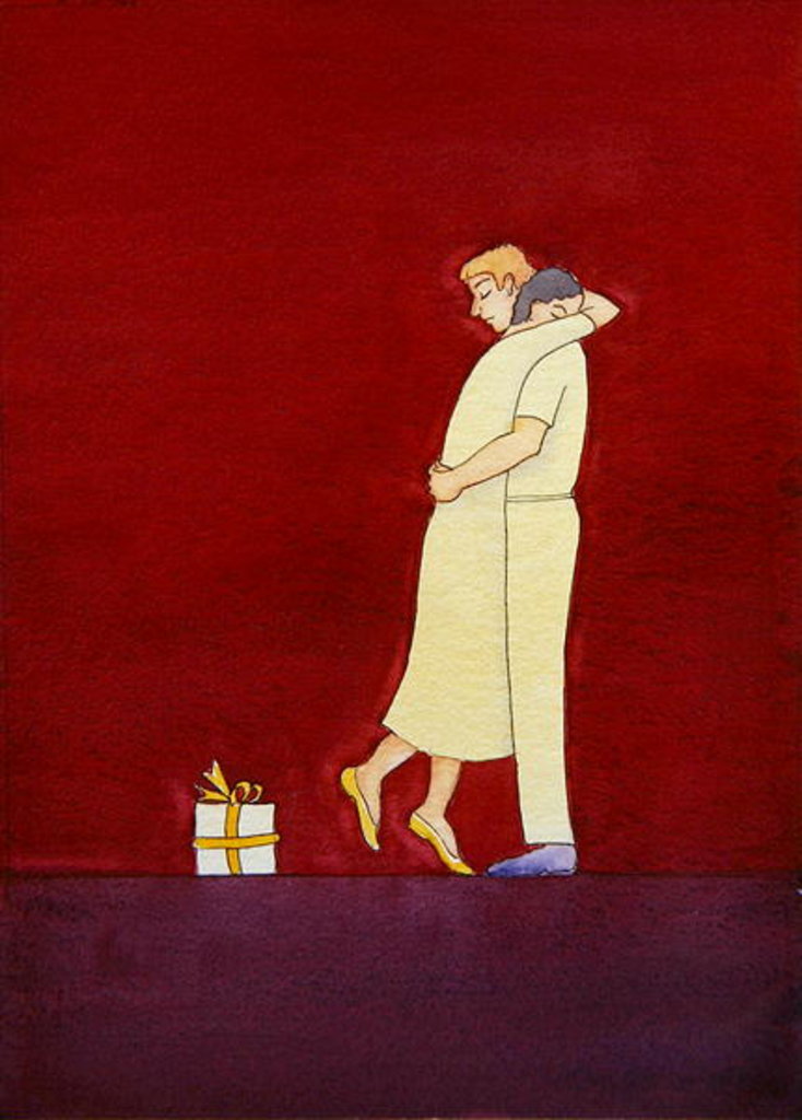 Detail of God, who loves us, is like the most faithful lover who dazzles his beloved with His gifts, but touches her heart most deeply by his sweetness and gentle care, 2003 by Elizabeth Wang