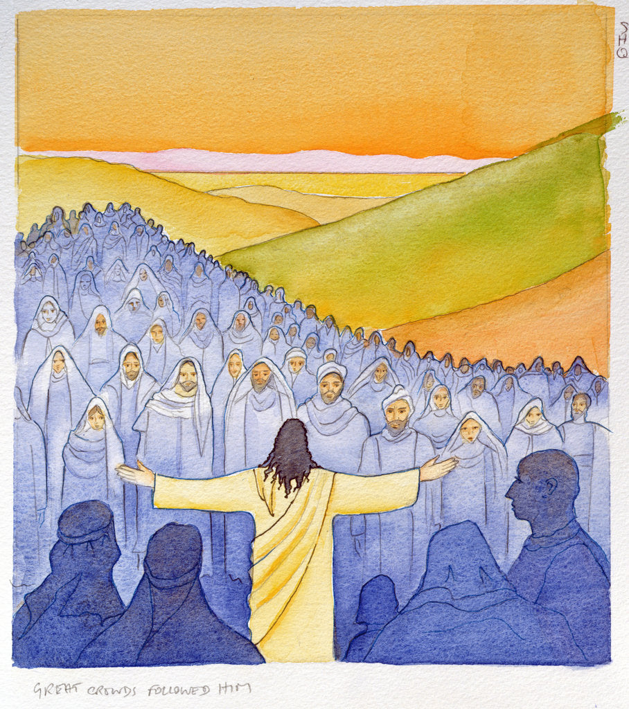 Detail of De grandes foules l'ont suivi, 2001 by Elizabeth Wang