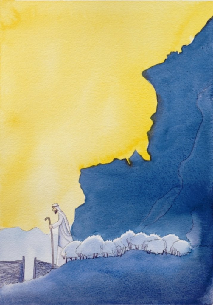 Detail of The Good Shepherd, 2001 by Elizabeth Wang