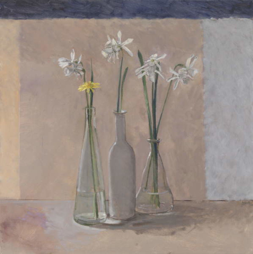 Detail of White Daffs & Dandelion, 2009 by William Packer