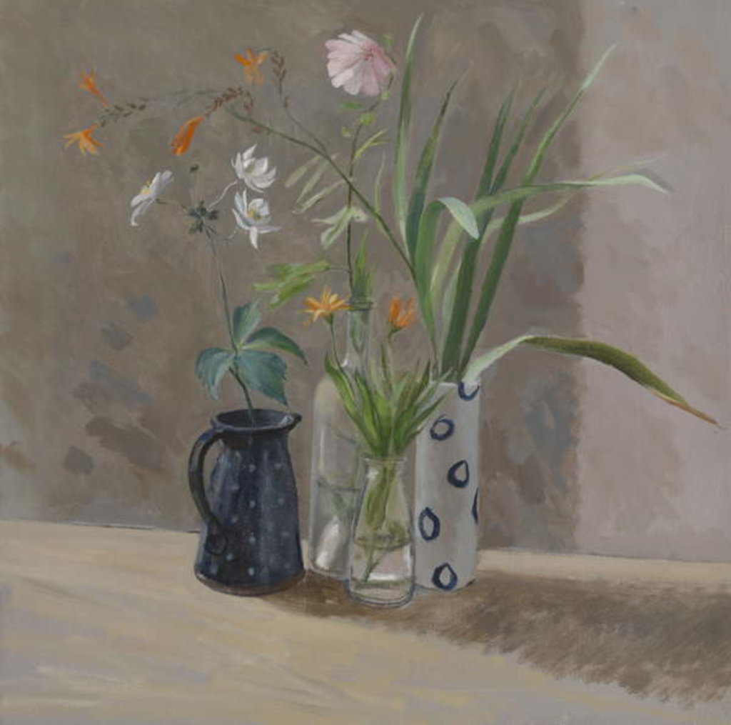 Detail of Blue and White Vases by William Packer