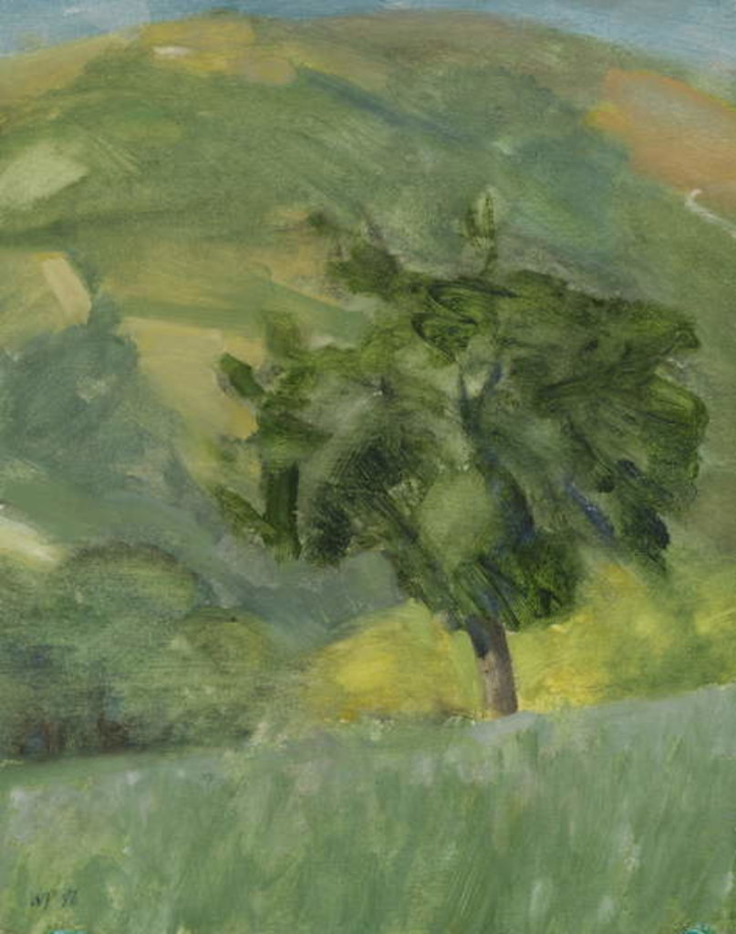 Detail of Tree on Hill, 2013 by William Packer