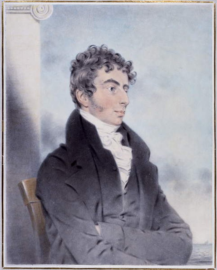 Detail of Robert Southey Esq., 1812 by John Downman