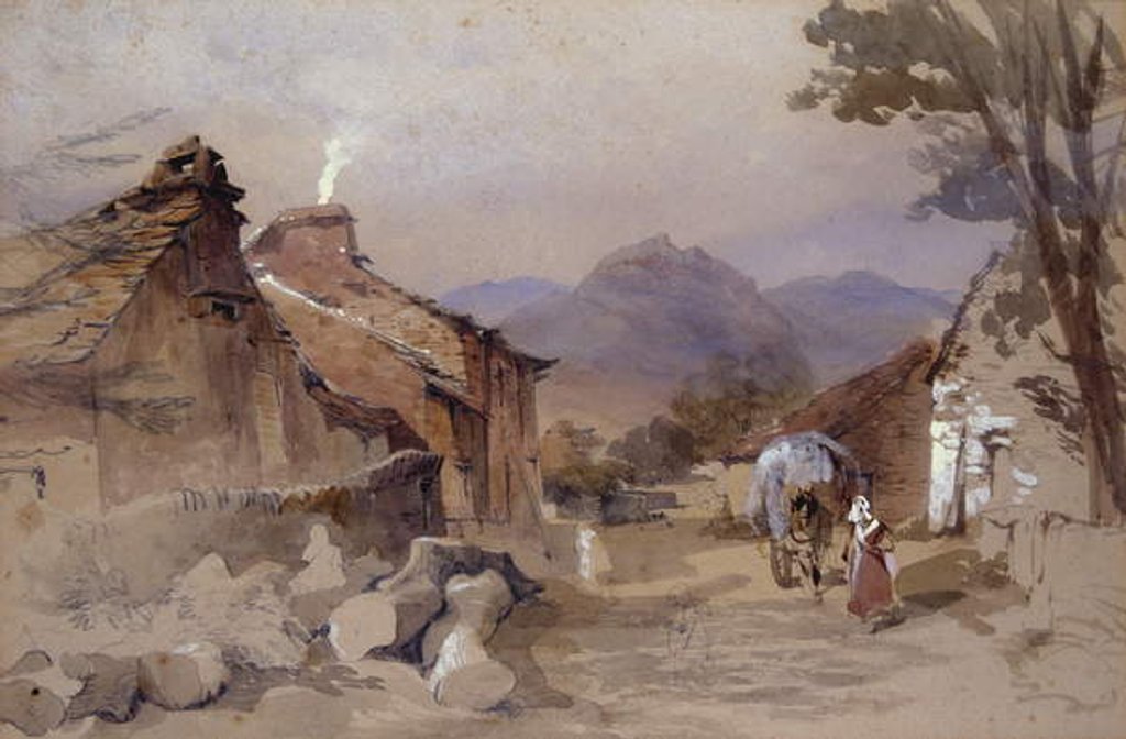 Detail of Grasmere by Thomas Miles Richardson
