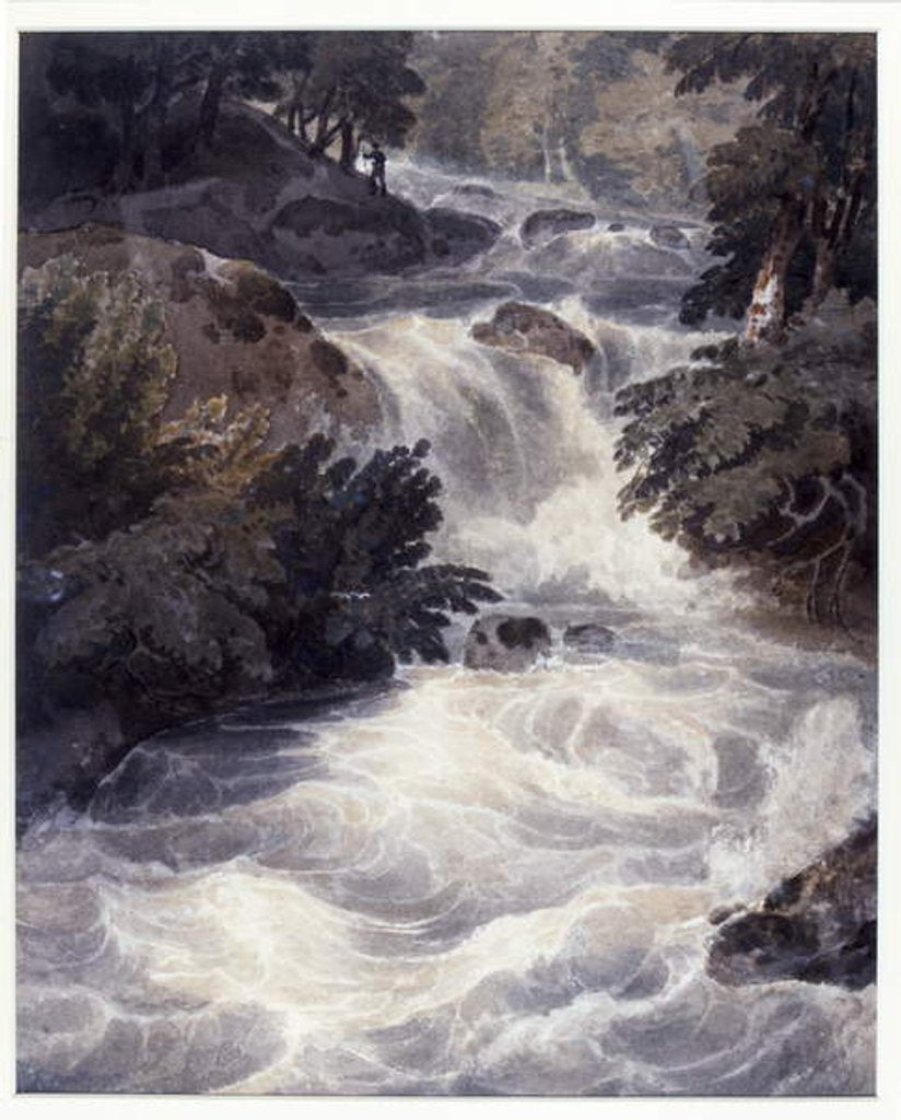 Detail of Waterfall at Ambleside, seen through a window, 1807 by William Havell