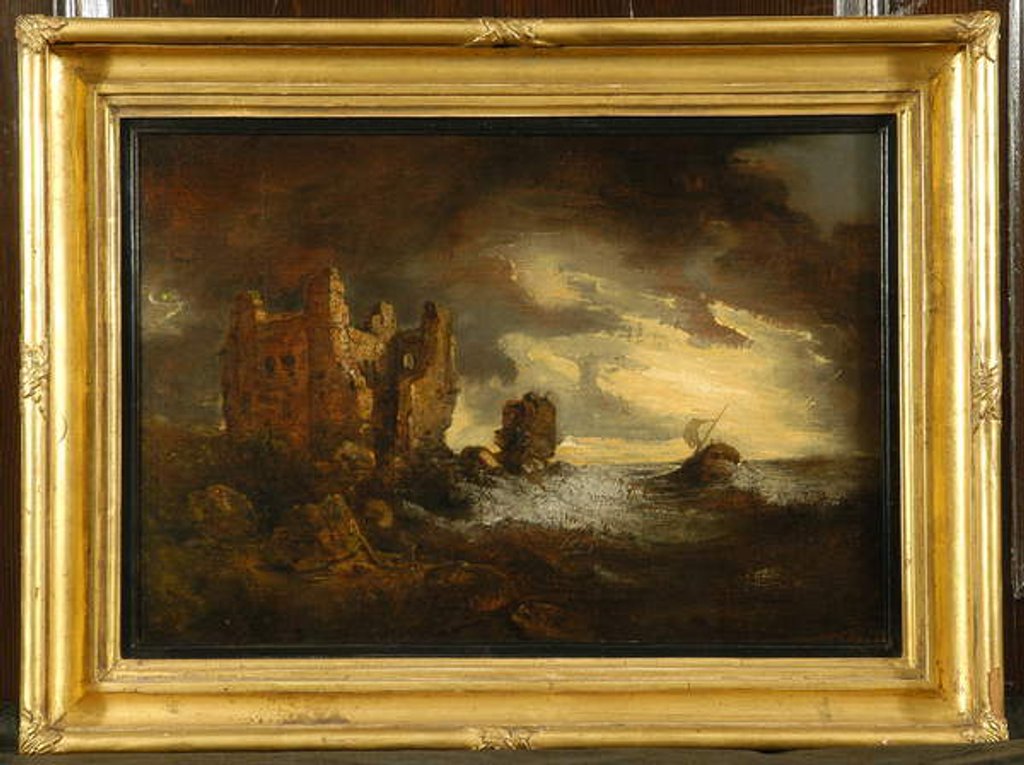 Detail of Peele Castle in a Storm, 1805 by George Howland Beaumont