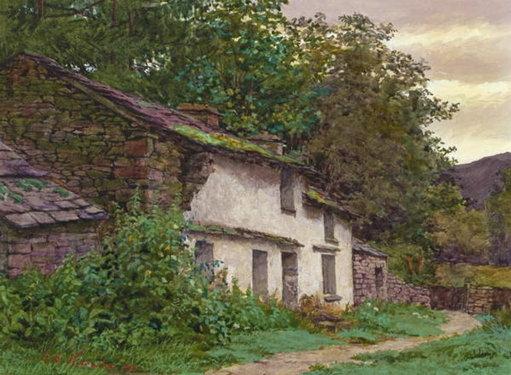 Detail of Easedale Cottage, 1882 by George Sheridan Knowles