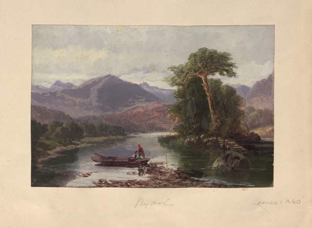 Detail of Rydal Water by English School