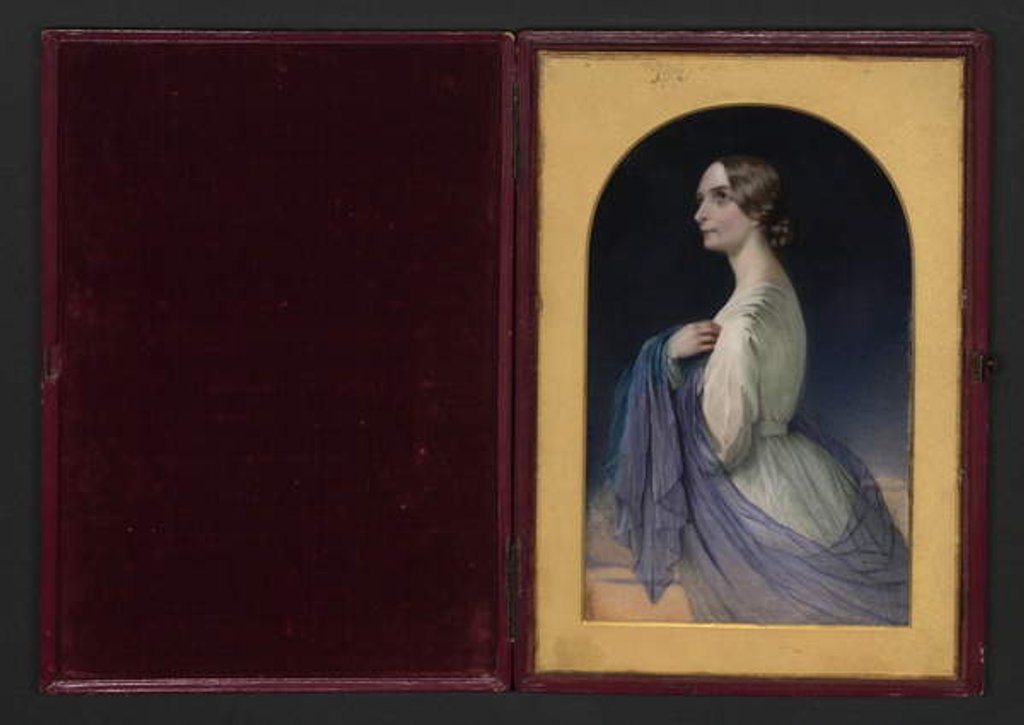 Detail of Portrait of Dora Quillinan, 1839 by Margaret Gillies