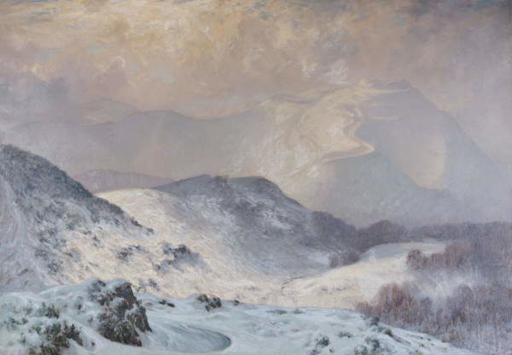 Detail of Winter at Malvern, Worcestershire by Harry William Adams