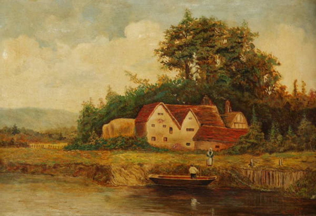 Detail of A Worcestershire Mill, 1897 by Edward Austin