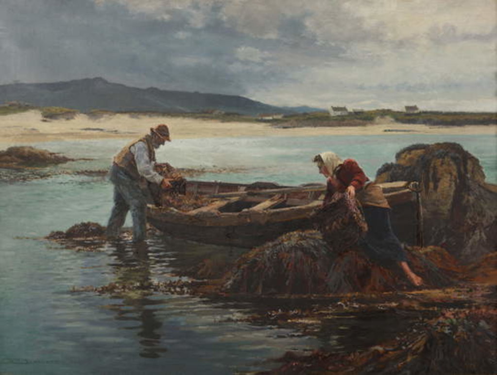 Detail of The Dulse Gatherers, 1904 by William Henry Bartlett