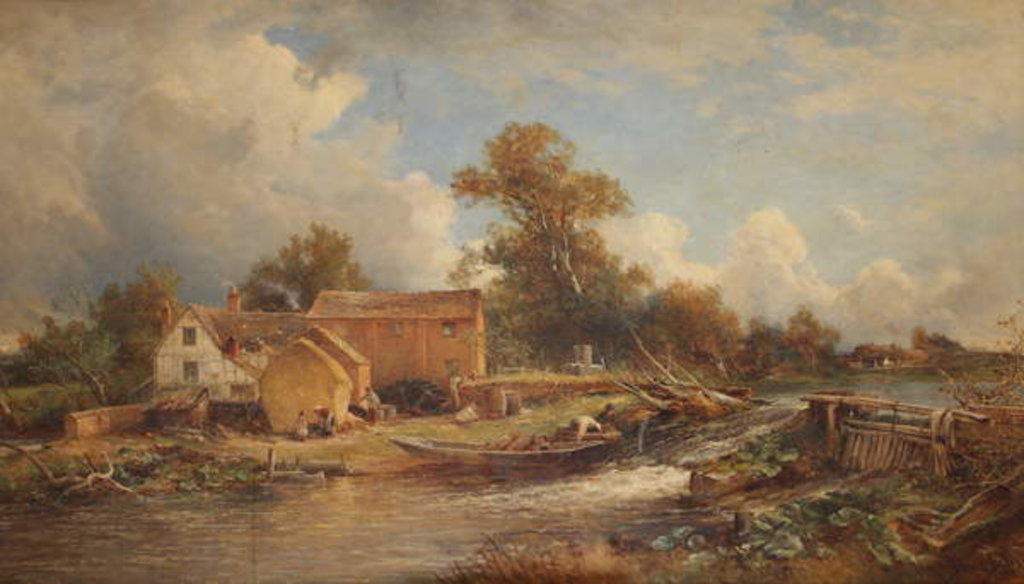 Detail of Forge Mill, River Tame, 1888 by David Bates