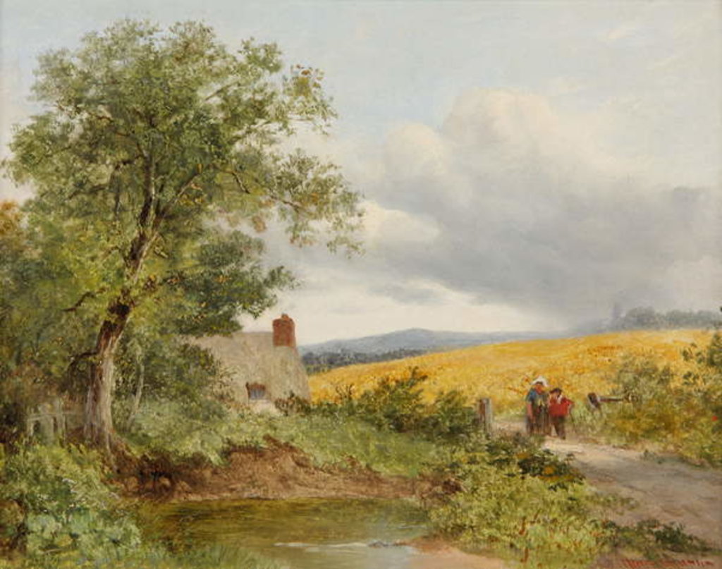 Detail of Near Malvern, Worcestershire, 1873 by Henry Chaplin