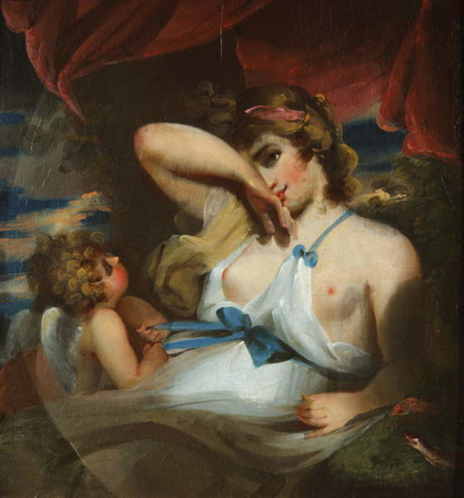 Detail of Goddess and Cupid by William Etty